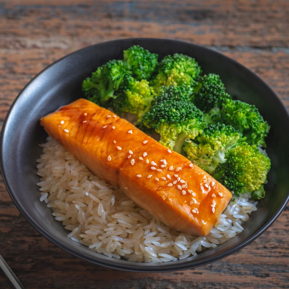 Lachs Teriyaki